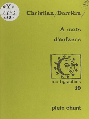 cover image of À mots d'enfance